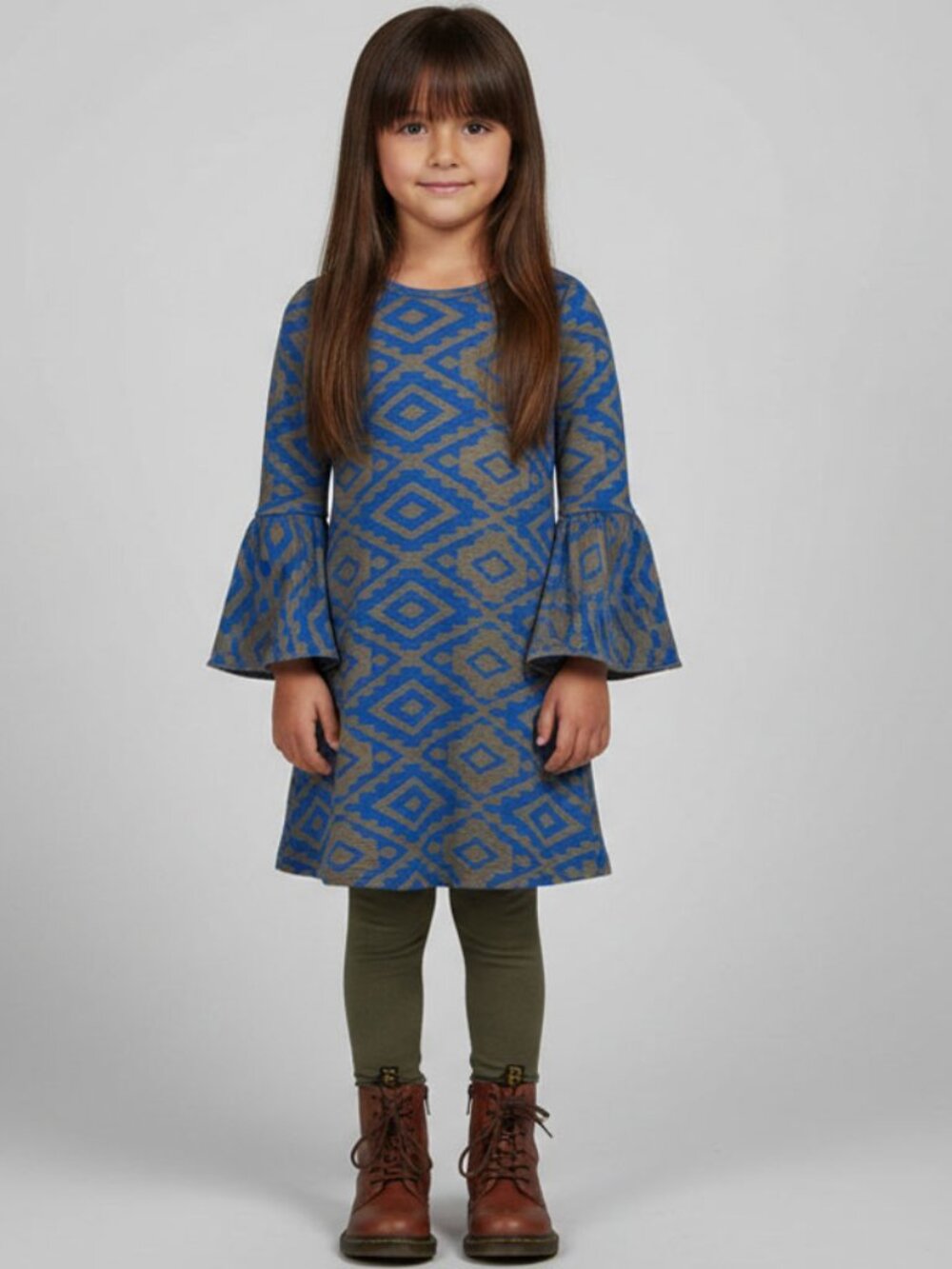 Joah Love NWT Dress Olive Print Jersey